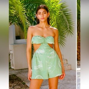 SABO SKIRT  Ardelle Cutout Playsuit - Luggage Labels - Large - NWT